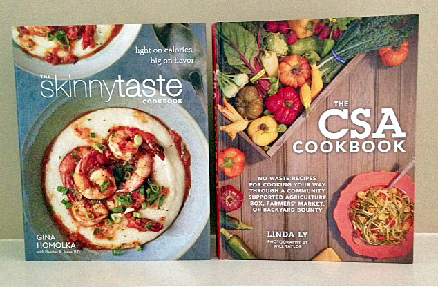 We will be cooking from the “Skinnytaste” and “CSA” cookbooks in June.